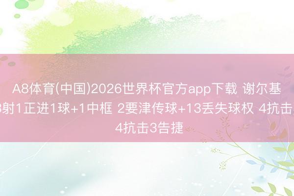 A8体育(中国)2026世界杯官方app下载 谢尔基本场3射1正进1球+1中框 2要津传球+13丢失球权 4抗击3告捷