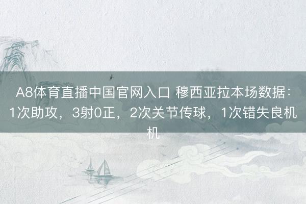 A8体育直播中国官网入口 穆西亚拉本场数据：1次助攻，3射0正，2次关节传球，<a href=
