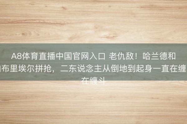 A8体育直播中国官网入口 老仇敌！哈兰德和加布里埃尔拼抢，二东说念主从倒地到起身一直在缠斗