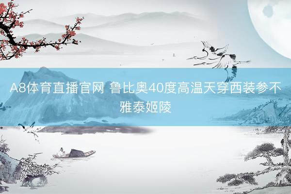 A8体育直播官网 鲁比奥40度高温天穿西装参不雅泰姬陵