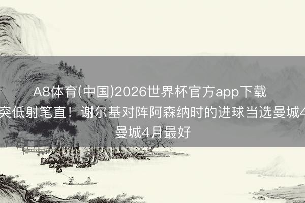 A8体育(中国)2026世界杯官方app下载 左晃右突低射笔直！谢尔基对阵阿森纳时的进球当选曼城4月最好