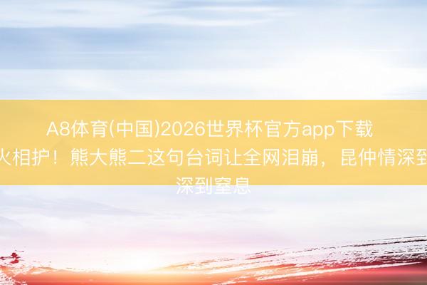 A8体育(中国)2026世界杯官方app下载 存一火相护！熊大熊二这句台词让全网泪崩，昆仲情深到窒息